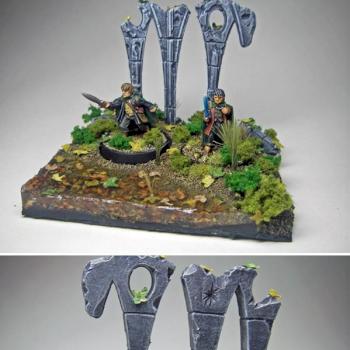frodo and sam display base lord of the rings by Wootton