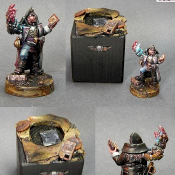 Imperial Guard Comissar Showbase by jarhead