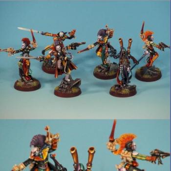 ELDAR HARLEQUIN FALCON SQUAD by a vince