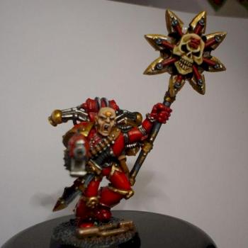 Chaos space Marine Icon bearer( Khorne,World Eater) Porte-Icône by elfgidrungal