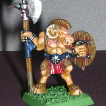 Beastman halberdier by MwG