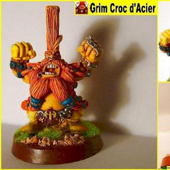 Grom croc d'acier (Blood Bowl) by Talkarde