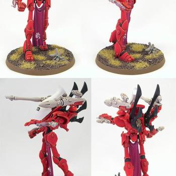 Eldar Wraithlord of Saim-Hann with Brightlance and Missile Launcher by richardvan