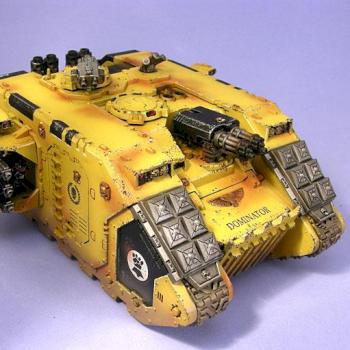 Imperial Fists Land Raider Crusader by Jarrett