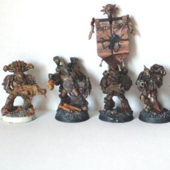 Death Guard Army Squad #01/w icon bearer by BigWill