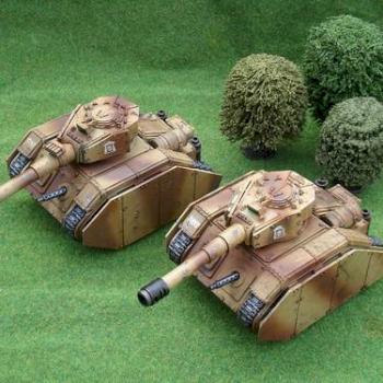 Leman Russ Battle Tanks by Syph
