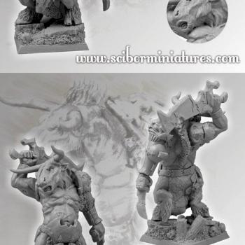 Minotaur Warrior from Scibor Monstrous Miniatures by Scibor