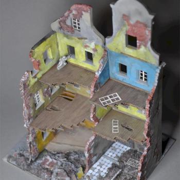 Destroyed European Building for Flames of War 15mm by madesign