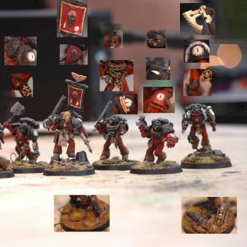 Flesh Tearers Veteran Assault Squad by HeiðarV
