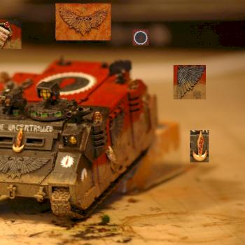 Flesh Tearers Veteran Assault Squad Rhino by HeiðarV