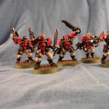 Blood Angel Scouts by heirodule