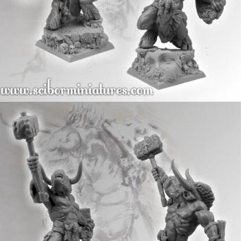 Minotaur Warrior from Scibor Monstrous Miniatures by Scibor