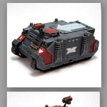 Space Marine Blood Angels Rhino by The_Iron_Painter