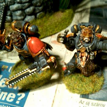 Mark of the Wulfen using MaxMini's werewolf heads by markotan