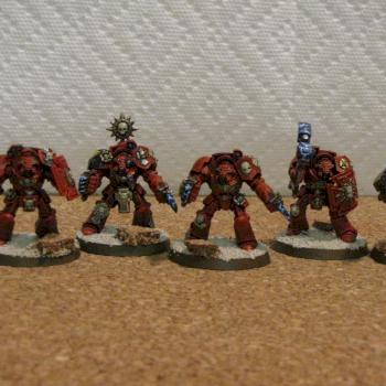 Blood Angel Terminator Squad by deeptriton