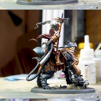 Age of Sigmar Lord Celestant, with radical cape by Fentible
