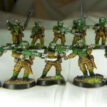 Imperial Guard Cadian Shock Troop by Emi!
