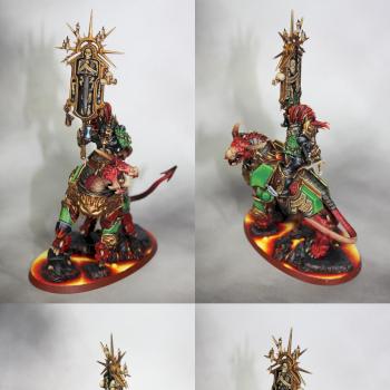 Sigmarine Chaplain of the Salamanders Chapter by mick122