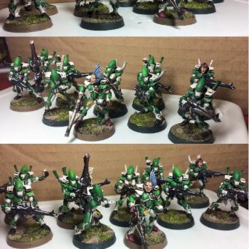 Eldar Guardian Squad WIP by Green Bishop