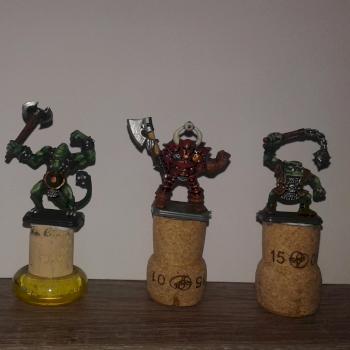 Heroquest: Skeleton, Fimir, Chaos Warrior, Orc by scrapbrain