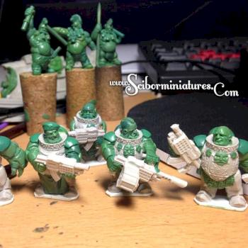 Sci Fi Dwarves work in progress by Scibor