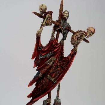 Vampire counts skeleton bsb by Mckennasminiatures