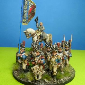 28mm Front Rank Imperial French Napoleonic Command Base by avalonindustries2040