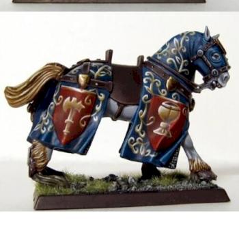 Bretonnian paladin's horse by Routaporsas