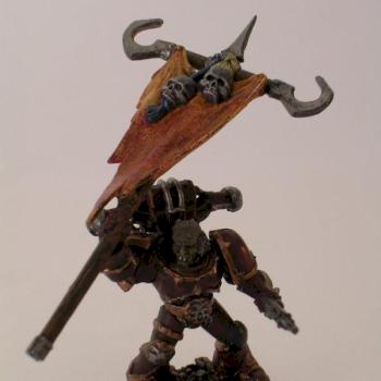 Khorne Icon Bearer by Judo sam