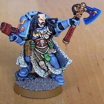 Space Wolves Rune Priest by paladian