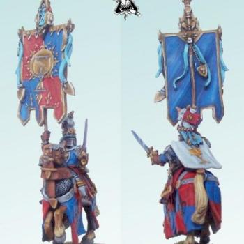 Bretonnian Battle Standard Bearer Grail Vow by Muzyk Pl