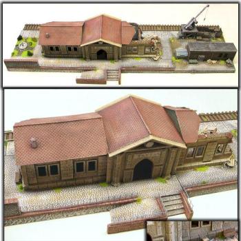 Railroad station by Dirk