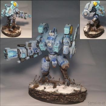 Tau Riptide Battlesuit Bork'an Sept by cjchestnut