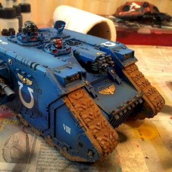 Ultramarines Space Marine Land Raider by HeavyTankBuilder
