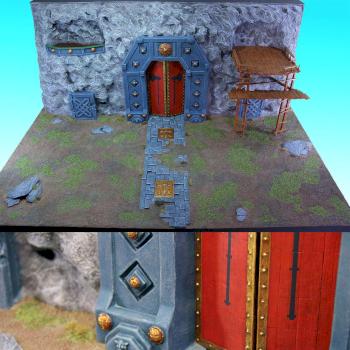 Dwarf Gate Diorama for Armies on Parade by antoniomidnor