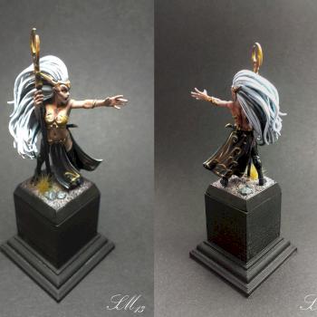 Dark Elf Sorceress by ArchieMilchett