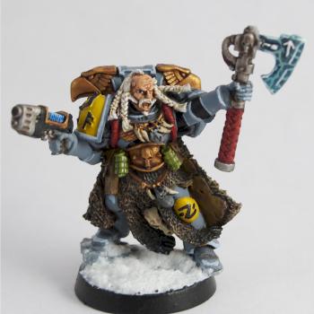 Space Wolf Rune Priest by PaintHammer