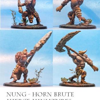 Nung, Horn-Brute - Mierce Miniatures by canucksawbones
