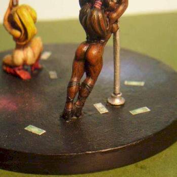 Two loverly pole-dancers by Hasslefree Miniatures by smilie23