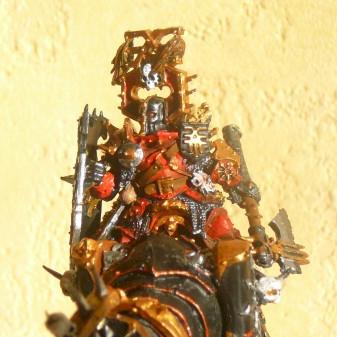 Khorne Lord on Juggernaut by FrenchHammer