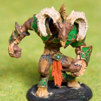 Hordes - Circle of Orboros - Gnarlhorn Satyr by tedin