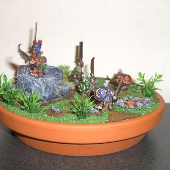 Complete Diorama Warriors vs. Zombies by the black one