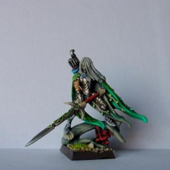 Wood elf lord with great weapon by Jacek Azael