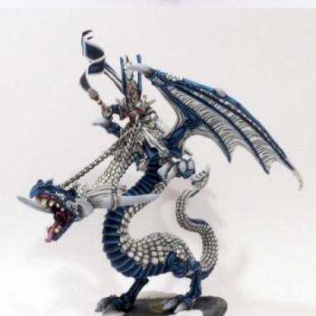 Higl Elf Lord on Dragon by schimmelpilz