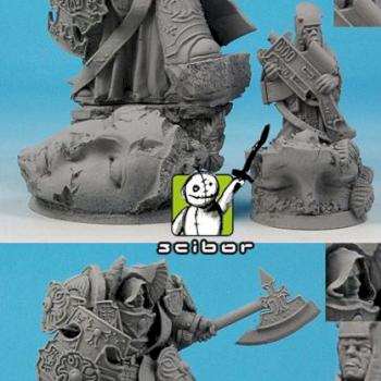 28mm / 30mm SF Templar Knight conversion / sculpture by Scibor