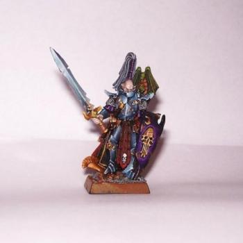 Dark Elf Dreadlord with sword by Xanatos