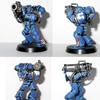 Space Marine w. Rocket Launcher by GoodHash