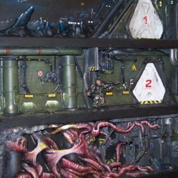 Space Station Diorama Side View by greener1982