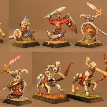 Squelettes en armure et centaure éclaireur by Dark Schneider