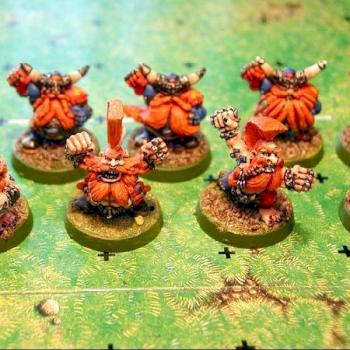 Beer Belly Bumpers - Dwarf Blood Bowl Team by thesomberlain